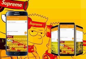 Bart x Supreme Keyboard penulis hantaran