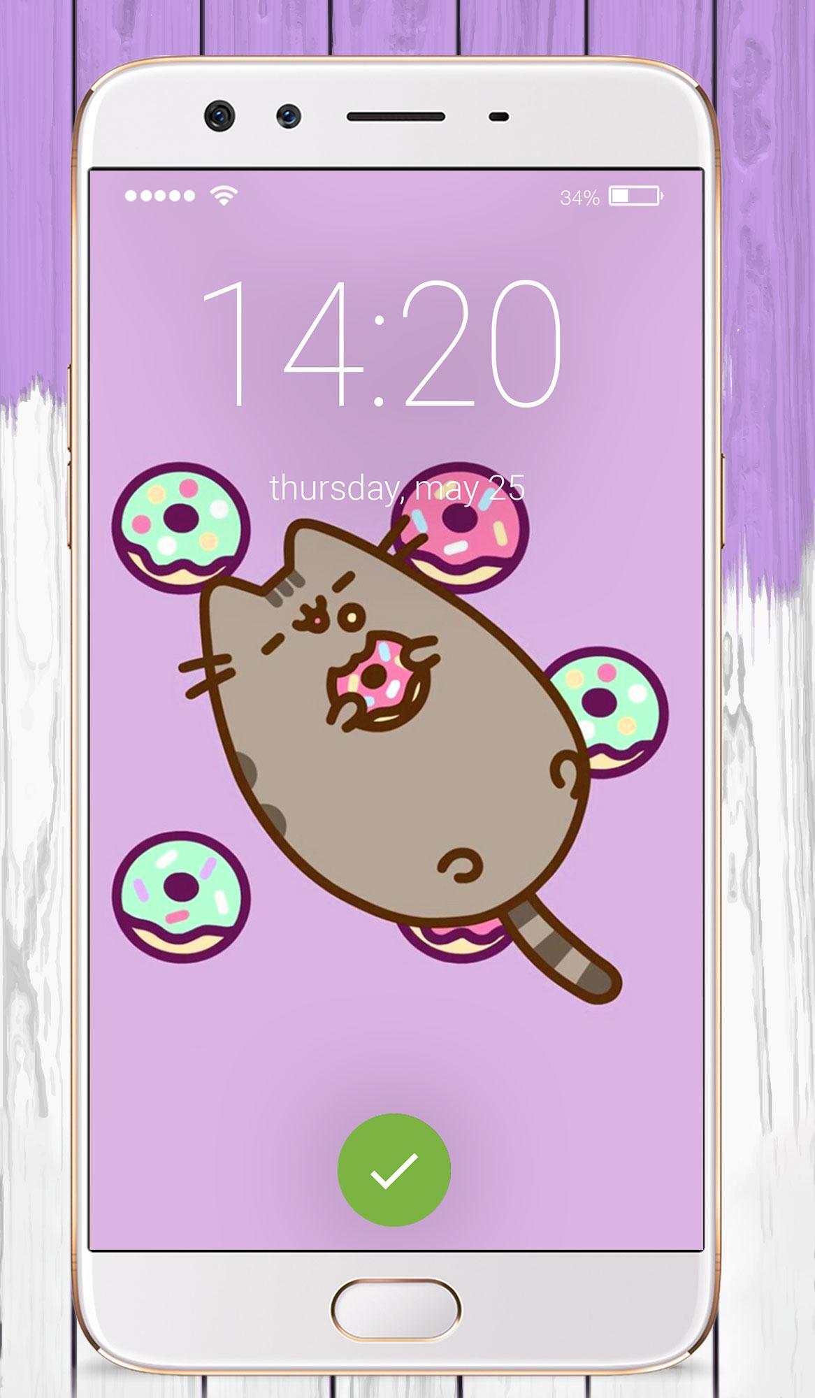 Pusheen The Cat Cute Kawaii Wallpapers Lock Screen APK für Android ...