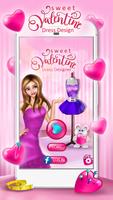 Sweet Valentine Dress Design الملصق
