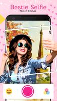 Cam Bestie Selfie Camera - Live Stickers Affiche