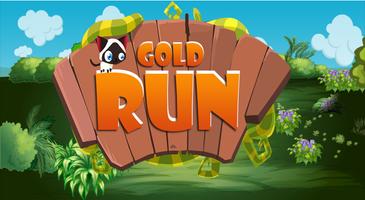 Gold run & running Poster