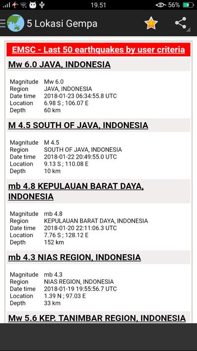 Info Gempa Bumi Terkini dan Cuaca for Android - APK Download