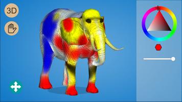 Animal 3D Coloring screenshot 1