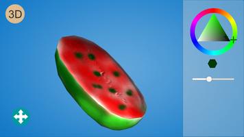 Fruit 3D Coloring 截图 1