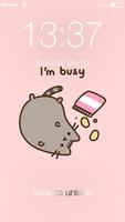 Pusheen Cat ART Wallpaper PIN Password Lock Screen ポスター