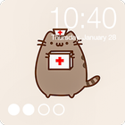 Pusheen Cat Kawaii Cute Wallpaper PIN Lock Screen आइकन