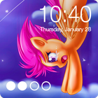 Rainbow Pony Princess Wallpapers PIN Lock Screen icon