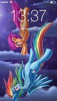 Rainbow Pony Princess Wallpapers PIN Lock Screen 스크린샷 2