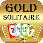 Gold Solitär-Kartenspiel Zeichen