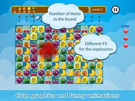 Match 3 Früchte Puzzlespiel Screenshot 1