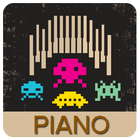Virus Cartoon Piano icône