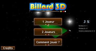 Poster Billard 3D