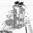 摩天大樓剪影 圖標