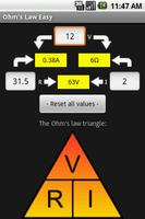 Ohm's Law Easy Poster