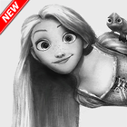 how to draw disney characters أيقونة