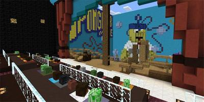 Map SpongeBob The Movie Minecraft Affiche