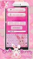 Coelho Teclado Rosa Purpurina imagem de tela 2