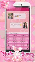 Coelho Teclado Rosa Purpurina imagem de tela 3