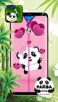 Panda Zipper Lock Screen poster