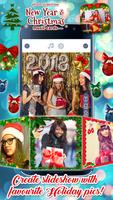 2 Schermata Photo Slideshow - New Year & Christmas Music Cards