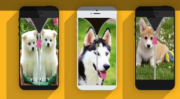 Cute Puppy Zip Screen Lock স্ক্রিনশট 2