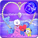 BT21 Kawaii K-Pop BTS Korean Pop Arts Lock Screen APK