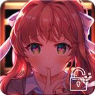 Just Monika Doki Doki Literature Club Lock Screen icône