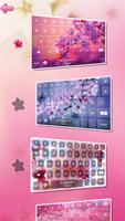 Kirschblüte Tastatur Thema Plakat