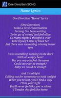 One Direction Home Lyrics স্ক্রিনশট 1