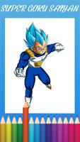 Super Saiyan Coloring Affiche