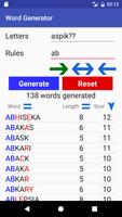 Word Generator Check Scrabble Affiche