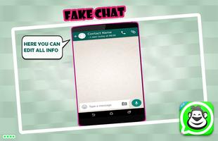 برنامه‌نما Fake Chat For WhatsApp - Prank عکس از صفحه