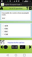 Olympiad English Test Grade 1 screenshot 2