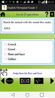 Olympiad English Test Grade 1 screenshot 3