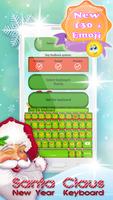 Santa Claus New Year Keyboard Affiche
