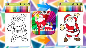 Santa Claus Coloring Book Poster