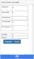 Simple Car Payment Calculator ポスター