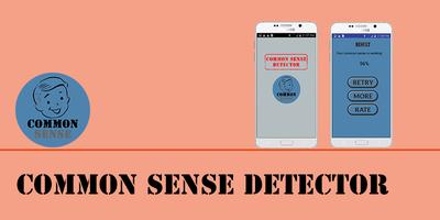 Common Sense Detector Prank الملصق
