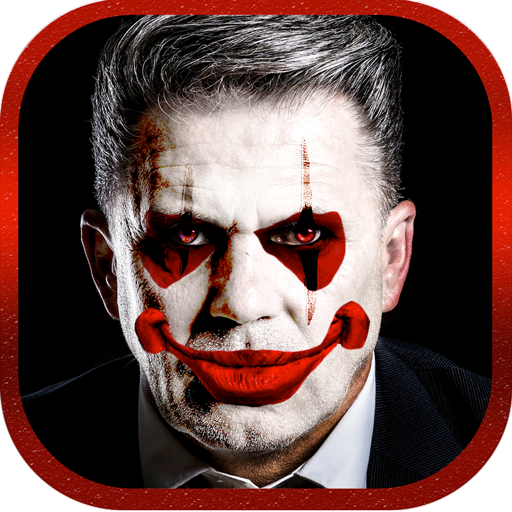 Scary Clown Face Camera
