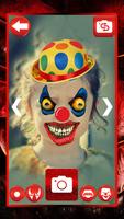 Scary Clown Face Camera poster