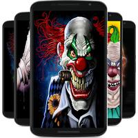 scary clown wallpaper Cartaz