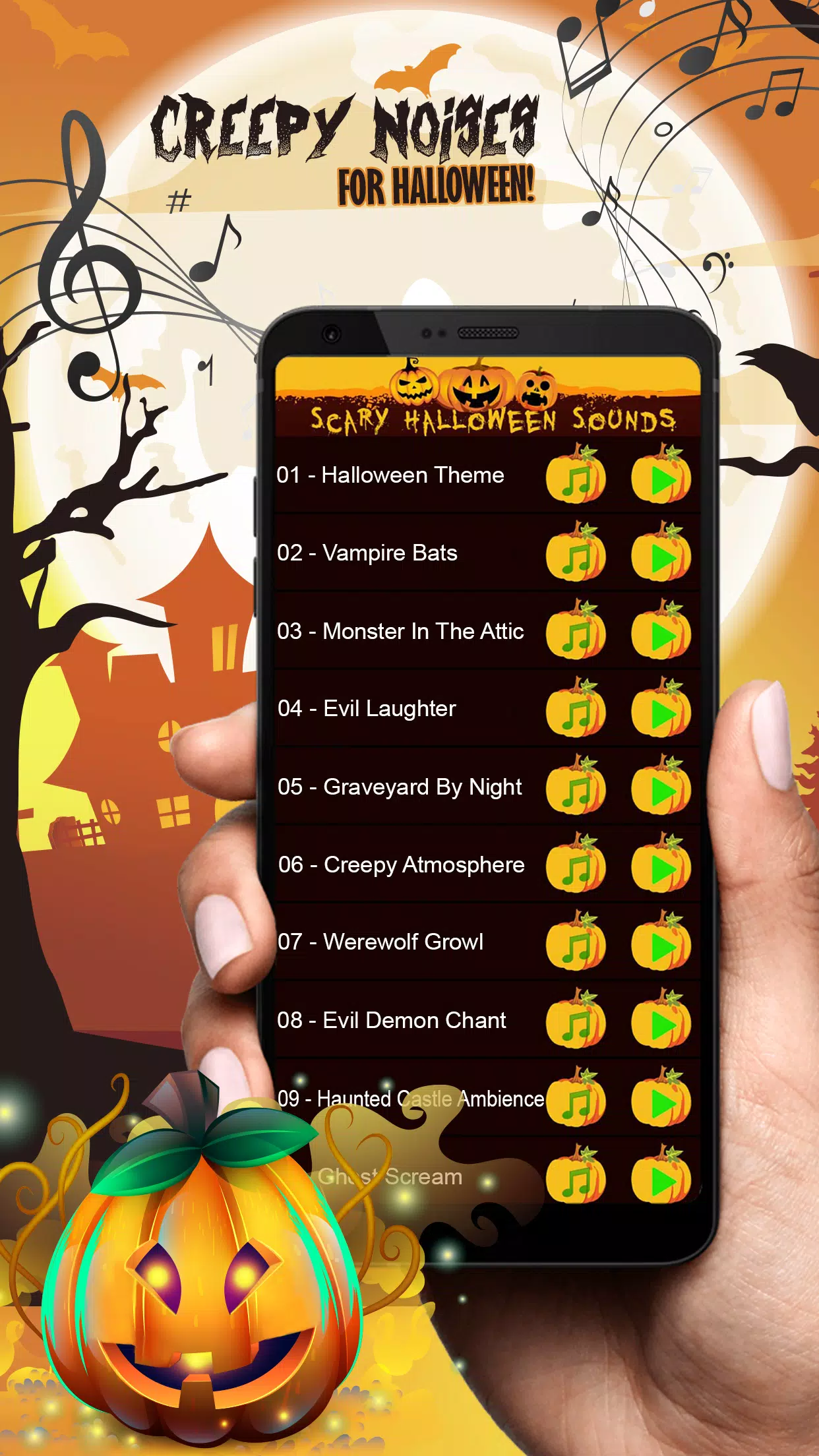 Descarga de APK de Sonidos De Halloween – Tonos De Miedo Para Celular para  Android