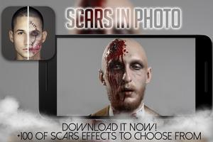 Scars in face- Bloody Wounds Affiche