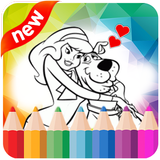 Coloring Scooby Dooby Doo Game ícone