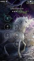 Magical Unicorn Art Screen Lock imagem de tela 1