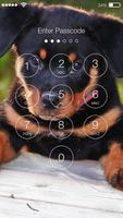 Smart Rottweiler Dog Little Puppies Screen Lock screenshot 1