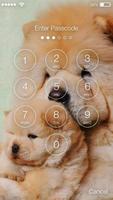 Cute Puppies Chow Chow Dog Screen Lock स्क्रीनशॉट 1