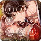Love Couple Art In Anime Style Screen Lock icône