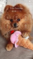 Pomeranian Spitz Cute Dog Screen Lock screenshot 1