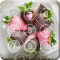 Sweet Valentines Day Strawberries Love Screen Lock